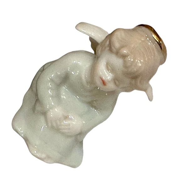 Vtg 1990 Russ Berrie Marbella ‘Angel dressed in Blue” Clip-on Christmas Ornament - Picture 6 of 8